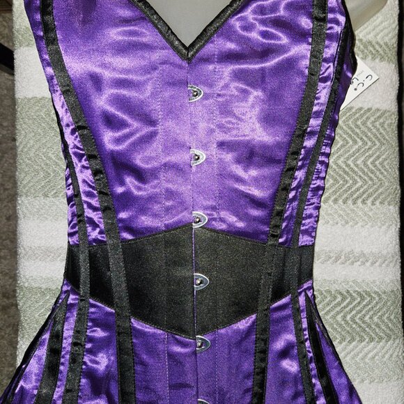 NWT BLACK COUNTESS CORSET MED 26" - Picture 5 of 16